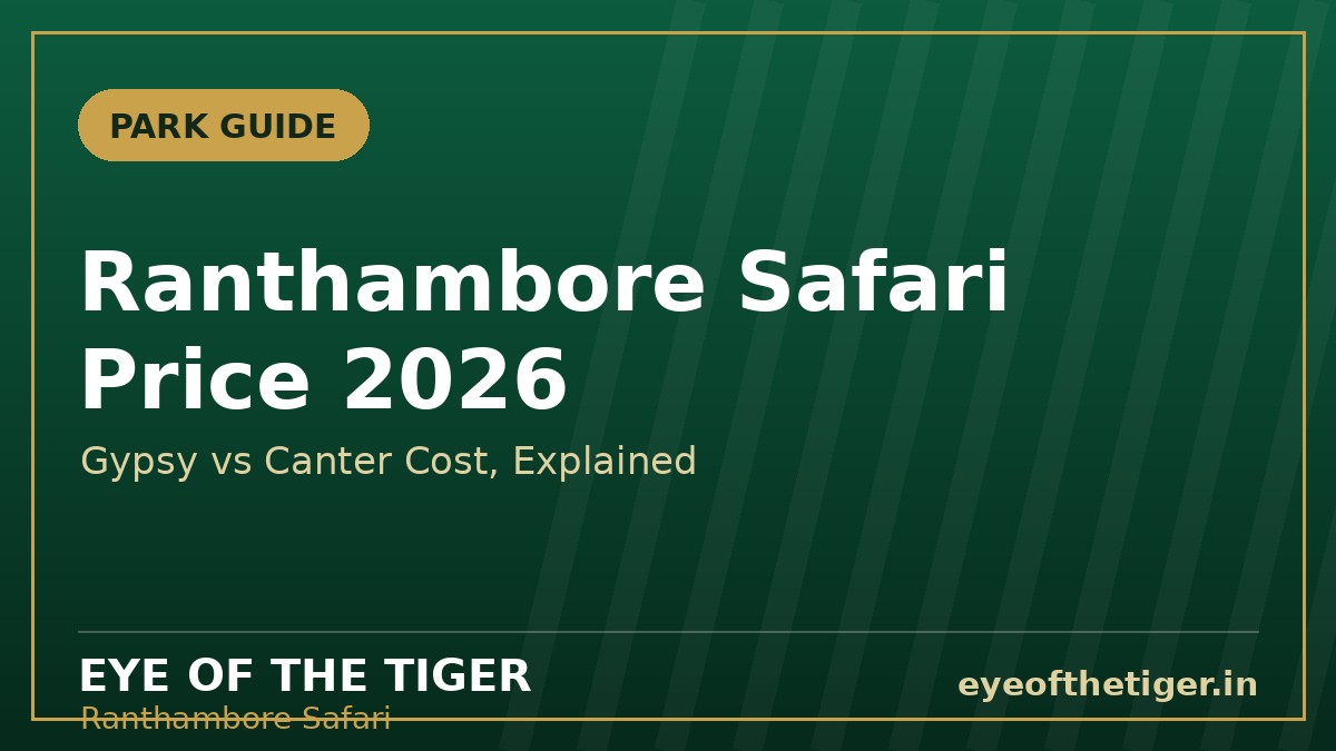 Ranthambore Safari Price 2026: Gypsy & Canter Cost