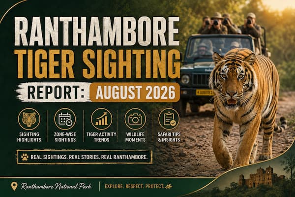 Ranthambore Tiger Sighting Report: August 2026