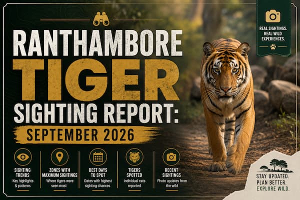 Ranthambore Tiger Sighting Report: September 2026