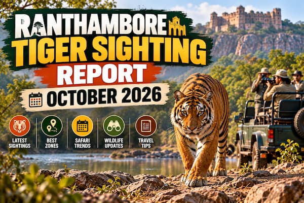 Ranthambore Tiger Sighting Report: October 2026